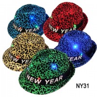 02185 ,NEW YEAR LIGHT UP HAT